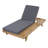 Lounge Chaise Set, Space Available On One Side, Acacia Wood With Water-Resistant Lounge Cushions (4 Inch Thick)-762214542-762214540