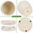 2 Piece Ceramic Plant Pot with Drainage Holes and Saucers-1986390040
