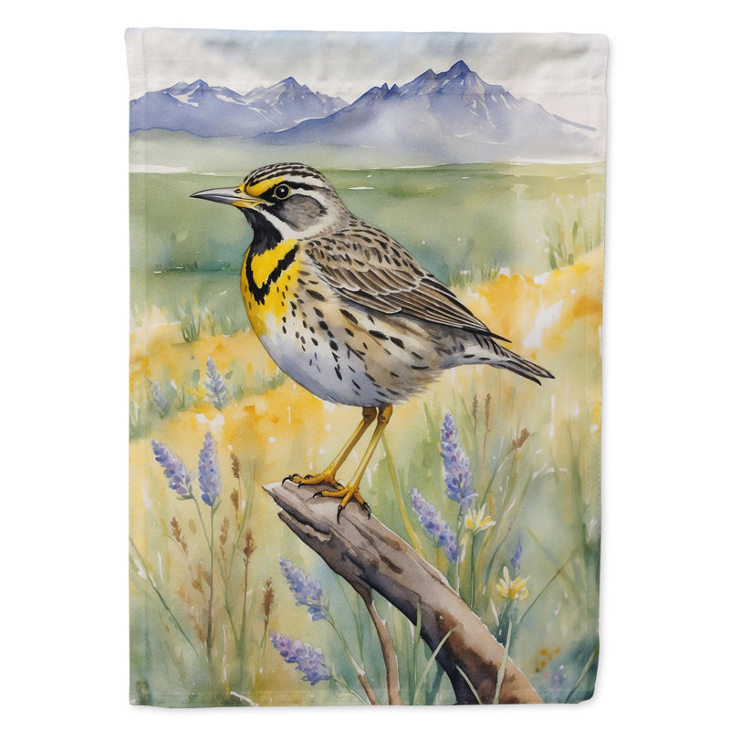 Drapeau de jardin, Wyoming Meadowlark occidental