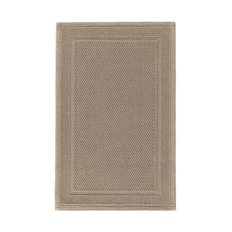 Bee Waffle Bath Rug, Stone, 20" W x 31" L