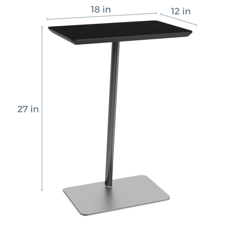 Pieds de table Darsey, Nuit noire, Argent argent