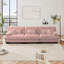Canapé modulaire 3 places à assise profonde et canapé modulaire, canapé en chenille, meubles rembourrés doux et confortables pour salon, appartement, studio, bureau, chenille-375491155-375491164