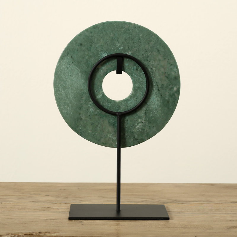 Statue de Jamielea Lily, H 12 po x l 8 po x P 3 po, Marbre vert