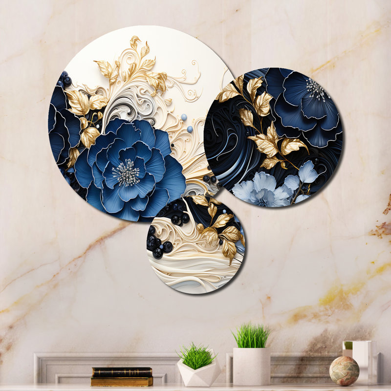 Abstract Wall Decor on Metal