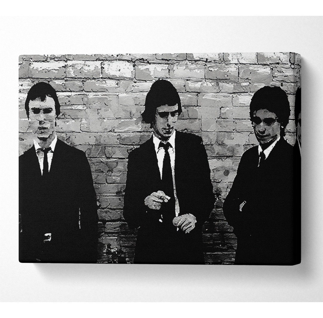 The Jam Retro B N W - Kunstdrucke auf Leinwand