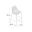 Marunouchi Upholstered Counter Stool with Metal Frame-24825572