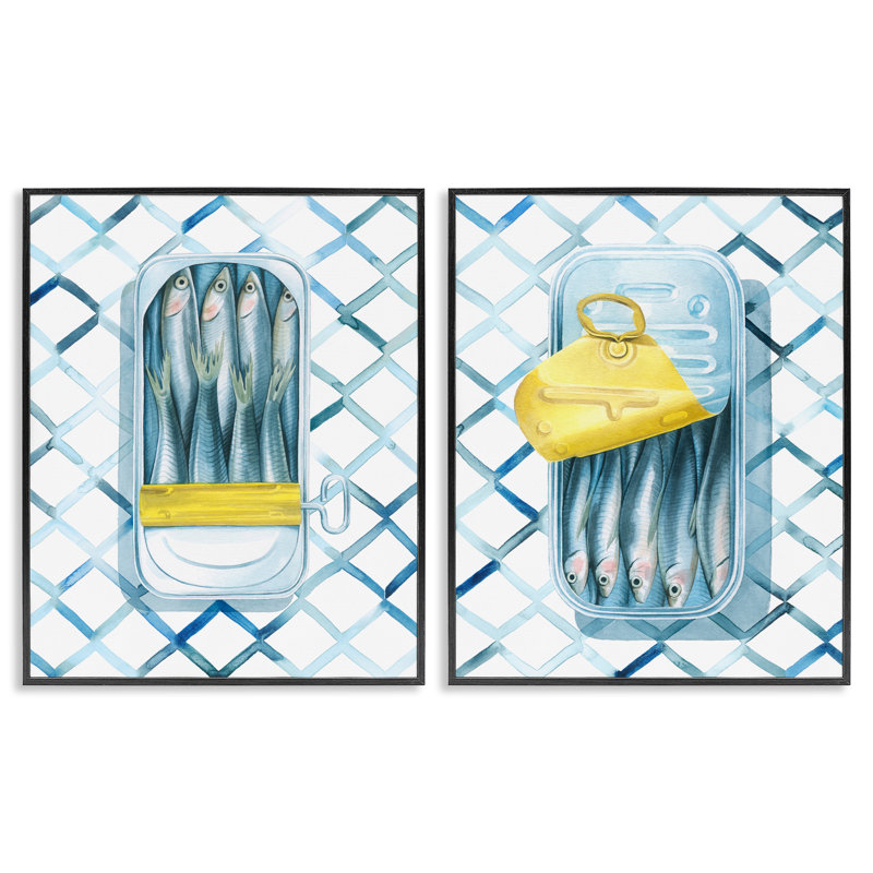 Ensemble de 2 giclées d'art encadré "PC" par Grace Popp, Giclée encadrée noir minuit, H 14 po x l 11 po
