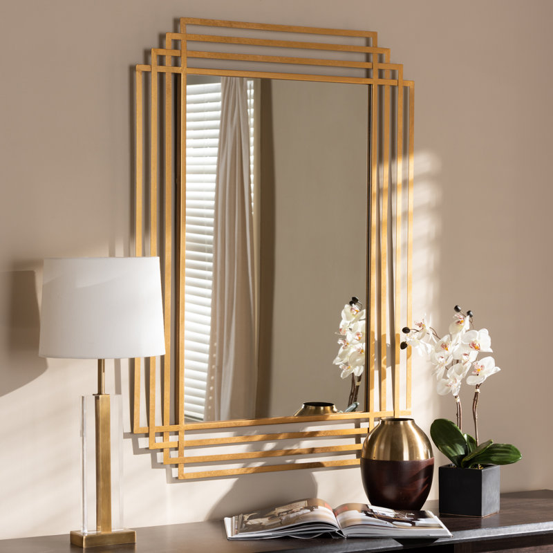 Gladstone Metal Flat Wall Mirror