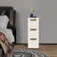 Chariot de rangement mobile à 3 tiroirs mince avec roulettes Chariot de rangement vertical étroit et moderne pour le bureau, la salle de classe, la cuisine, la cuisine et la salle de bain-522769656