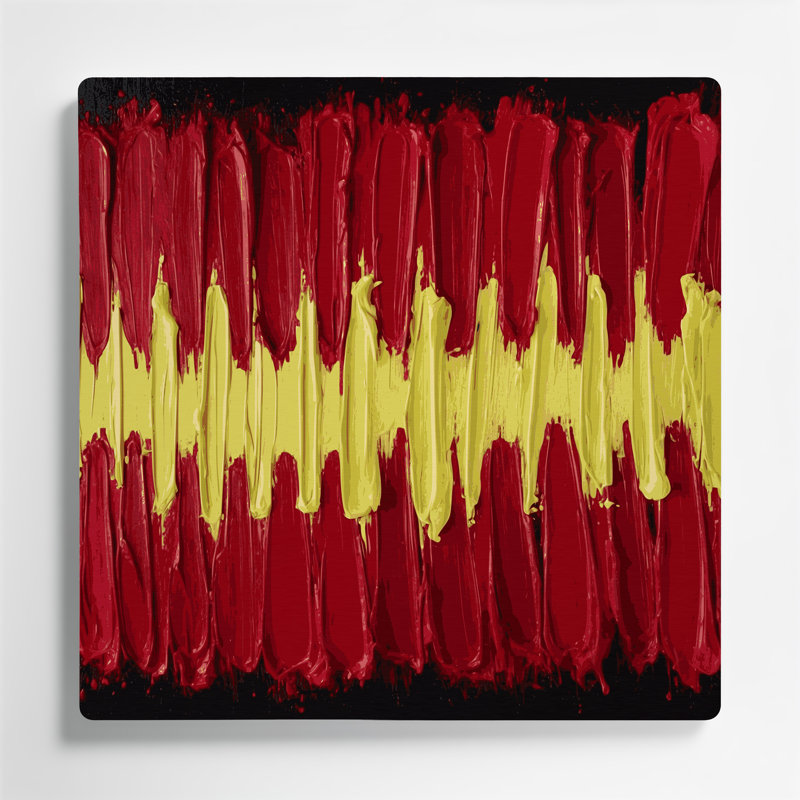 Art mural en métal Neo Expressionism 3, H 96 po x l 96 po x P 0,05 po