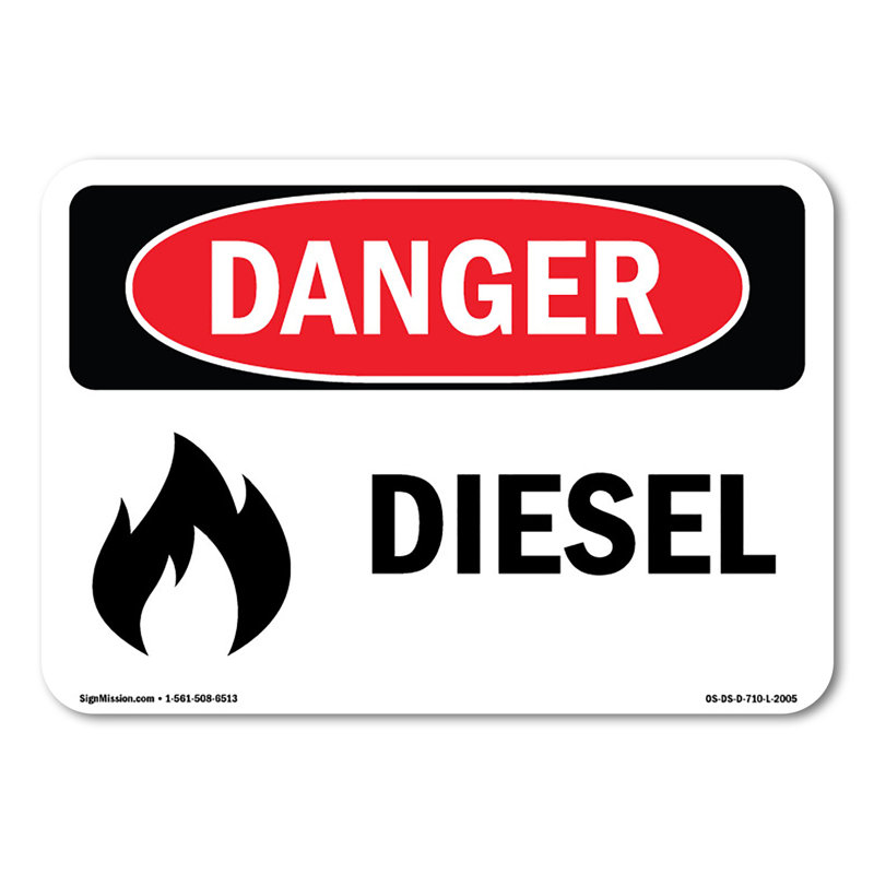 Diesel Decal 10" X 7"