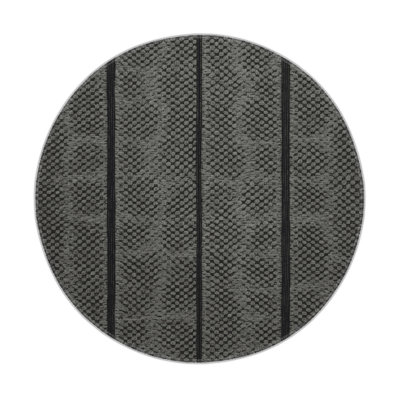 Trellis Gray Indoor and Outdoor Area Rug