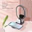 Station de charge sans fil 4 en 1 avec veilleuse à DEL, support de téléphone réglable, organisateur de table de chevet pour chambre à coucher, bureau, table de chevet