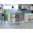 Kitchen Island With Large Countertop, Open Storage Shelves And Double Door Cabinet-1695753278