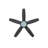 Optimal 48 inch Indoor Matte Black and Soft Gold Ceiling Fan with Integrated LED and Remote Control