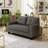 Boucher Berau 58" Square Arm Loveseat
