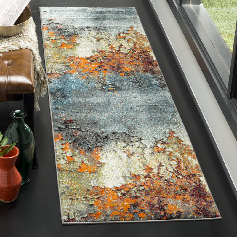 Jaxen Performance Abstract Rug, Runner 2'3" x 16'