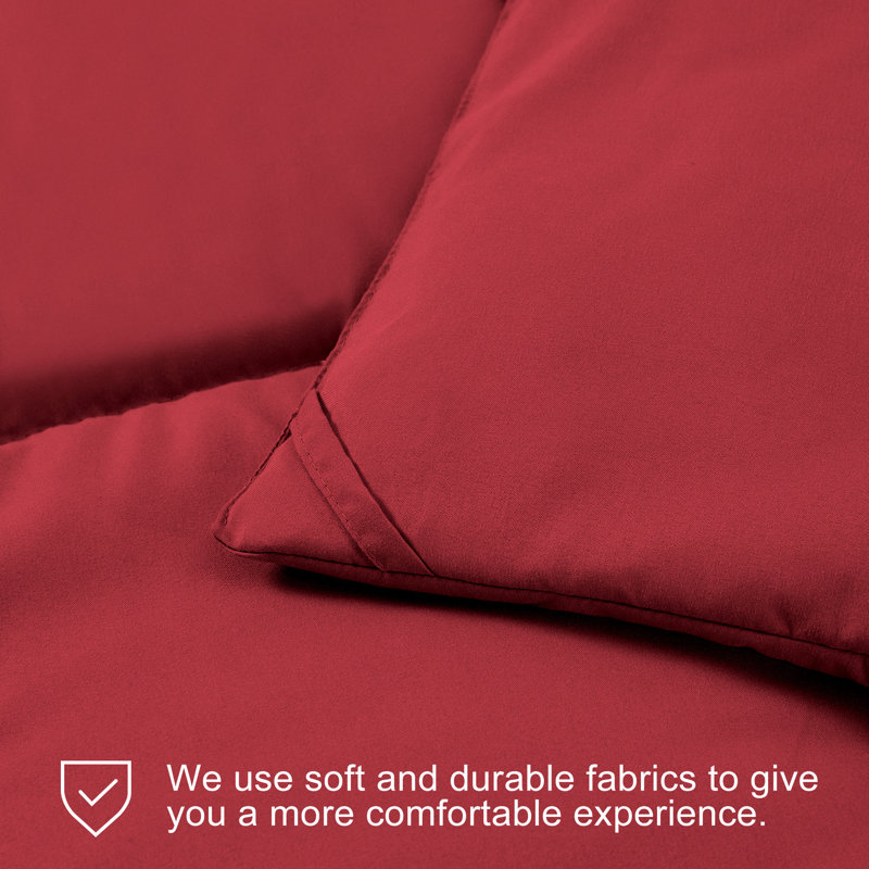 Édredon en microfibre , Double / édredon double, Rouge