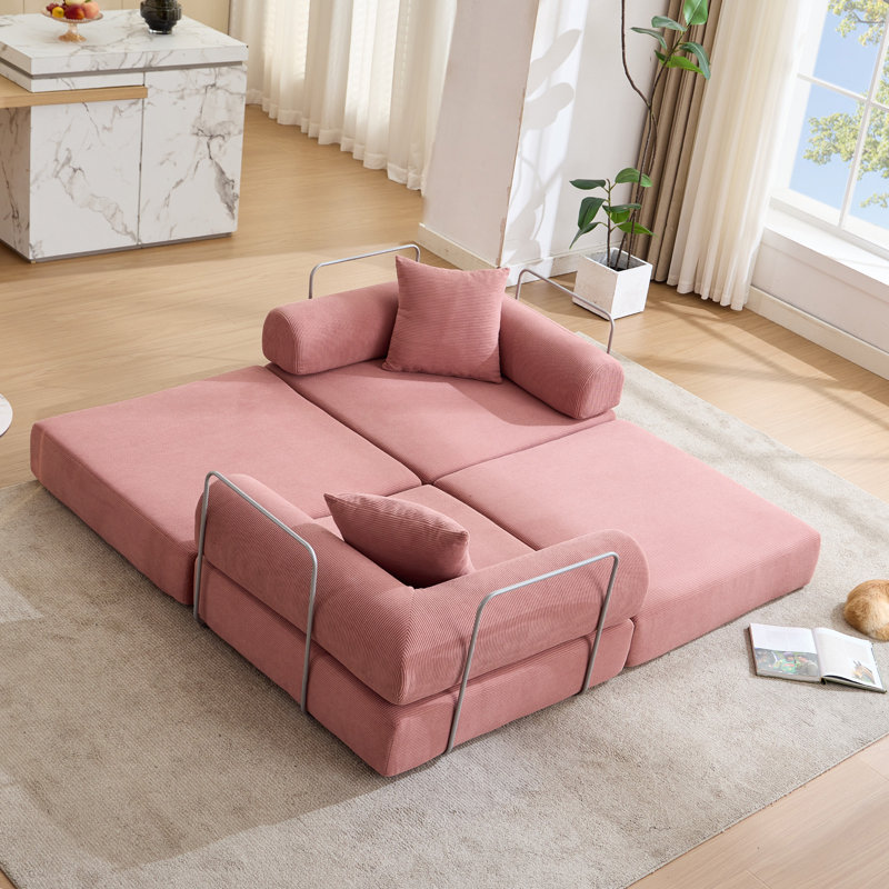 Canapé-lit modulaire pour appartement, Rose
