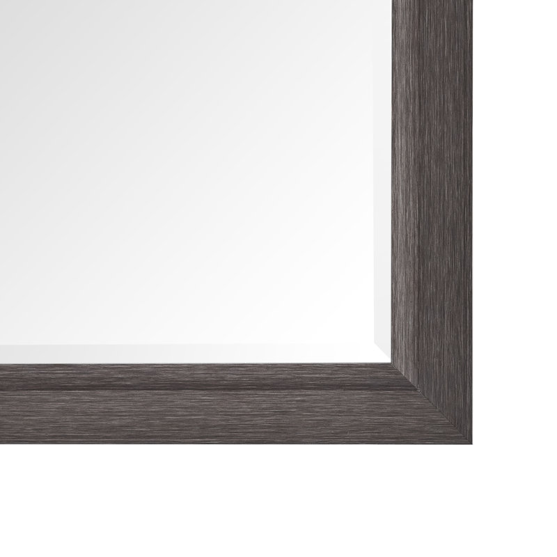 Grand miroir de sol surdimensionné Starkweather, Espresso
