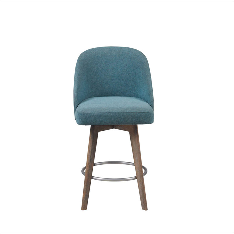 Tabouret de comptoir avec siège pivotant, Bleu