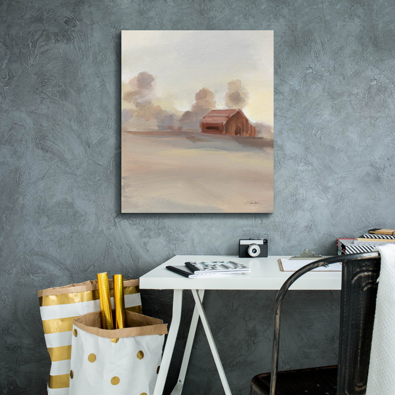 Toile épique «Monochromatique Farm View 2» par Silvia Vassileva, 20 po x 24 po