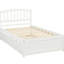 Lit plateforme simple avec lit gigogne, blanc - bois massif pour lit gigogne reposant