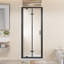 Porte de douche pliante avec cadre pivotant et pliable