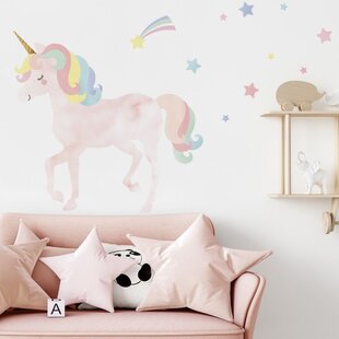 Unicorn Wall Decal (38 in. x 32 in.)