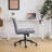 24.02‘’W Corduroy Task Office Chair With Non-Rolling Pads and Wheels-1828816781