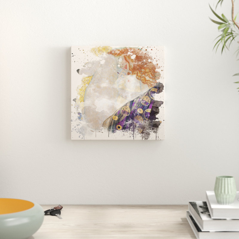 Danae (2) by Gustav Klimt Art - Wrapped Canvas, 35cm H x 35cm W