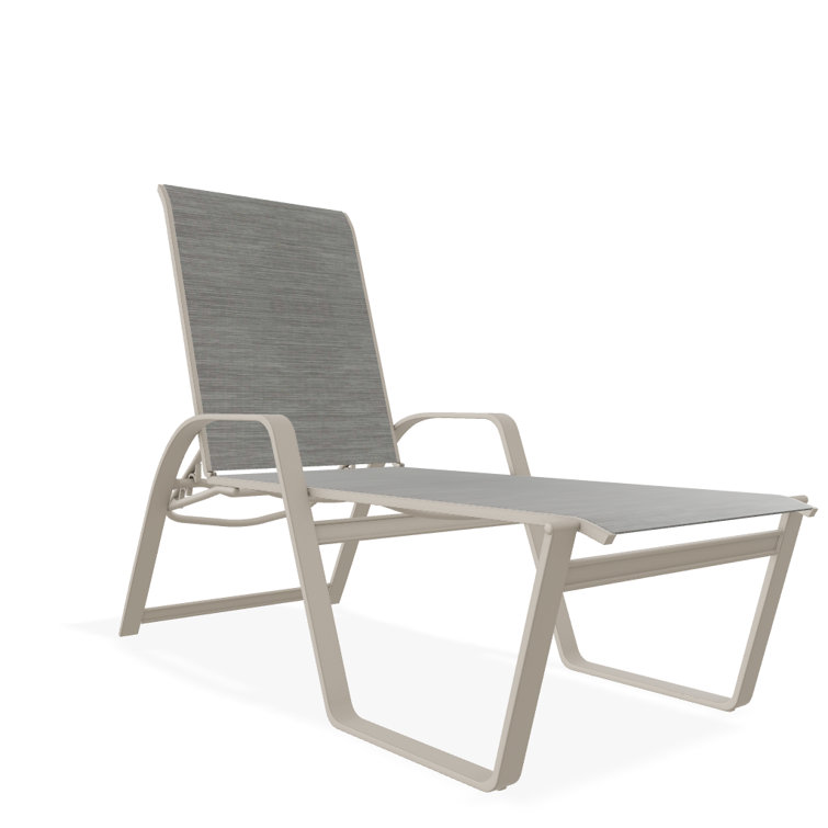 Holna Outdoor Rust-Resistant Metal Chaise Lounge