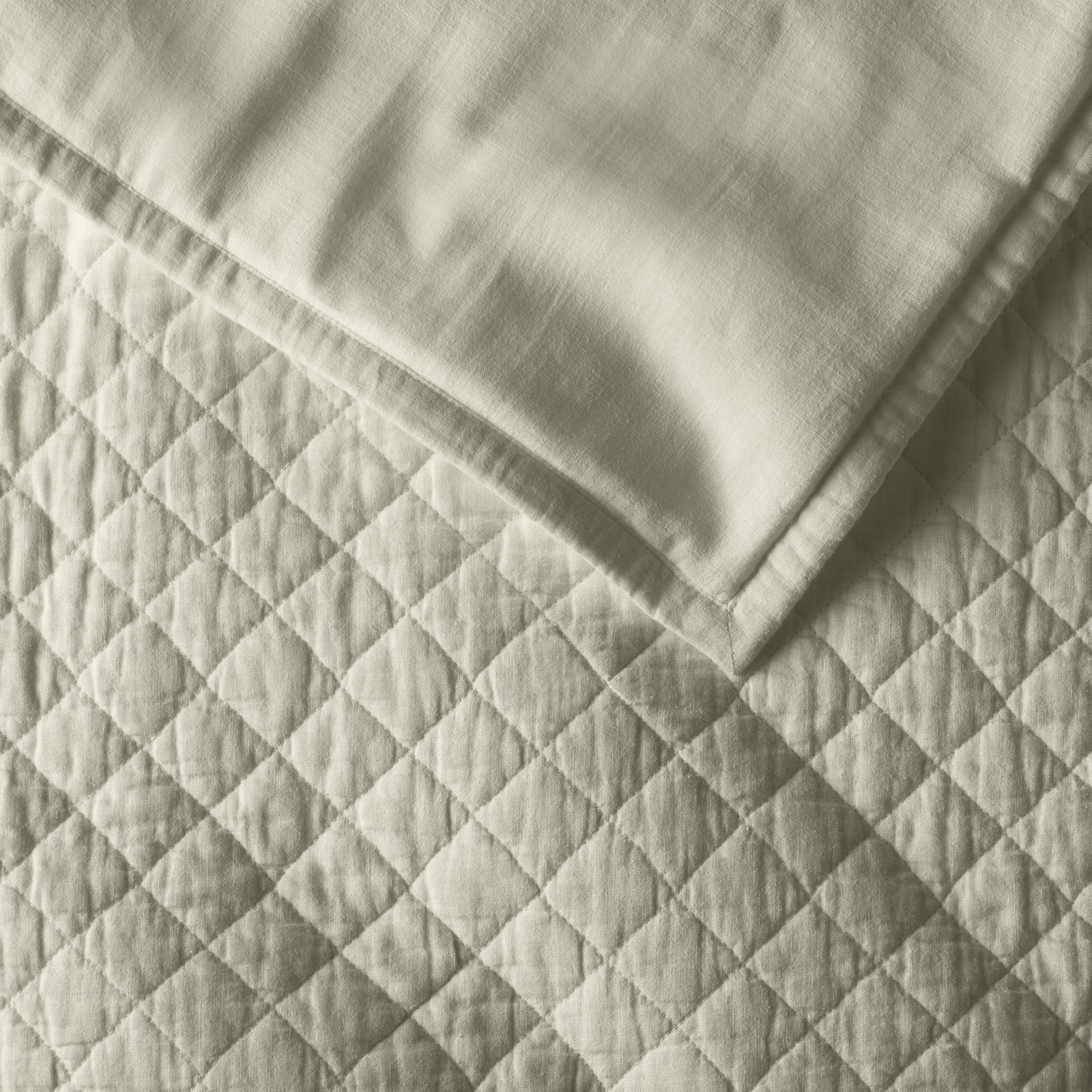 Jeffen Linen Pillow Sham, Standard/Twin, Sage