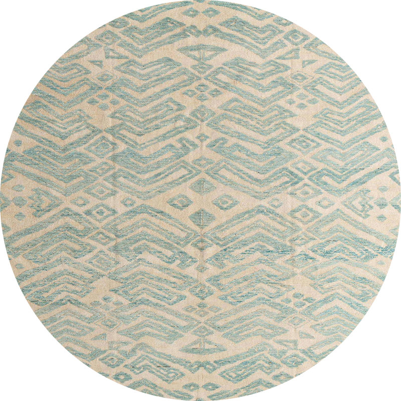 Abstract Indoor Rug, Round 7'