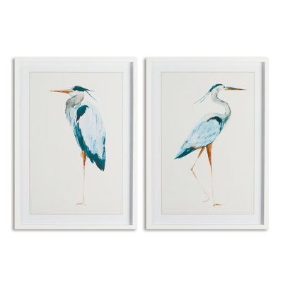 Blue Heron Prints Set