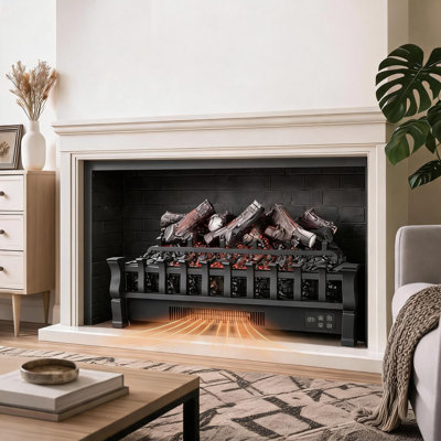 Rustic Farmhouse Fireplace Mantel in Handcrafted Solid Wood | Natural Timber Accent for a Warm, Cosy Home & Minimalist Decor