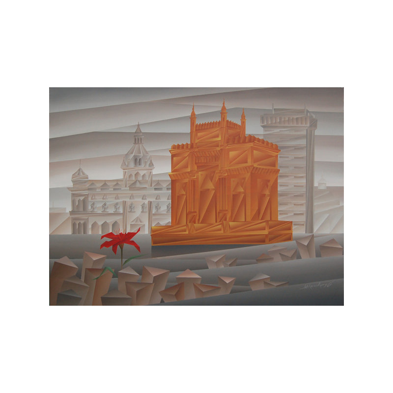Love Mumbai | Acrylique sur toile | Par Nirakar Chowdhury