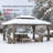 SUNJOY 12x16 Cedar Wood Gazebo with Galvanized Steel Roof & Mosquito Netting