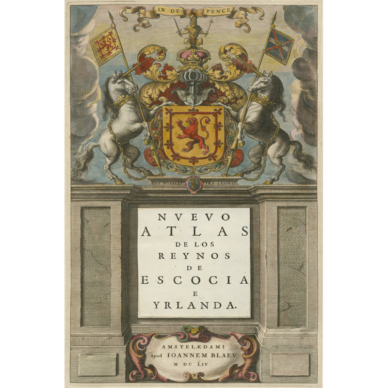 Nuevo Atlas by Johanne Blaeu - Wrapped Canvas Rectangle Painting, 76cm H x 51cm W