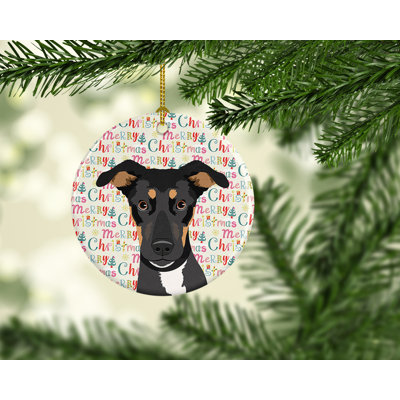 Ornement suspendu en céramique Rottweiler 6