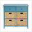 Console avec rangement bleu sarcelle