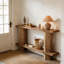 Table de chevet à 2 niveaux, table de canapé, console, table de couloir