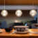 Luminaire suspendu sphère 1 lumière Reflection Breeze