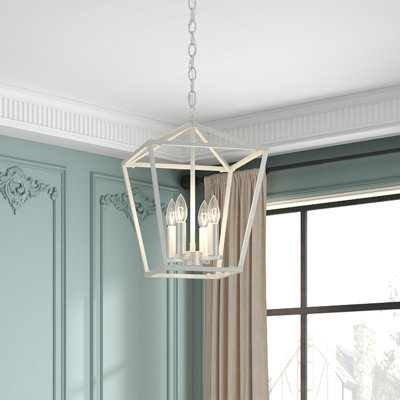 Natalija 4 - Light Dimmable Lantern Geometric Chandelier