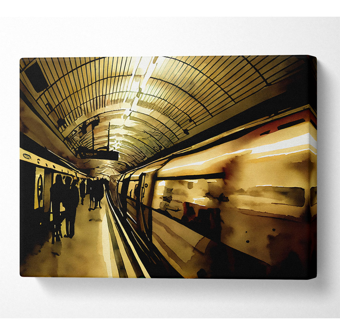 London Underground Tube - Kunstdrucke auf Segeltuch