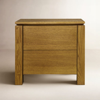 Poirier Nightstand Country Oak by Ebern Designs