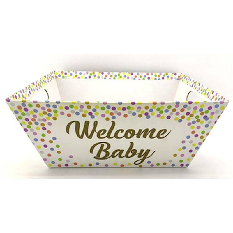 Panier en carton / papier fabriqué à la main