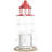 2 Piece Aluminum Tabletop Pillar Set-974711982-974711983