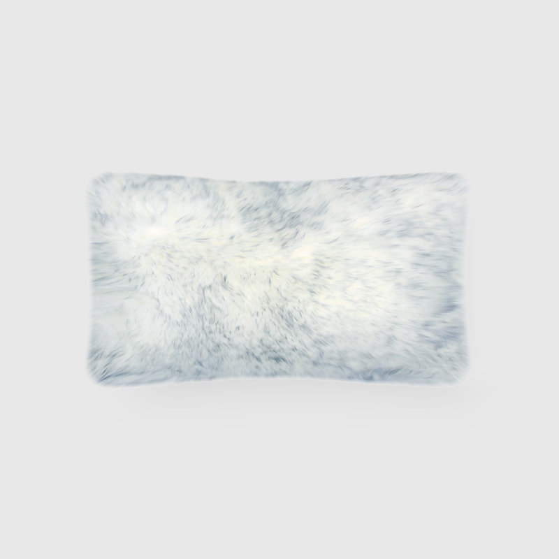 Housse et insert de coussin lombaire réversible Fieldman, Pointe grise