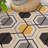 Rymann Geometric Yellow/Gray/Black Non-Slip Rubberback Area Rug-1555091684